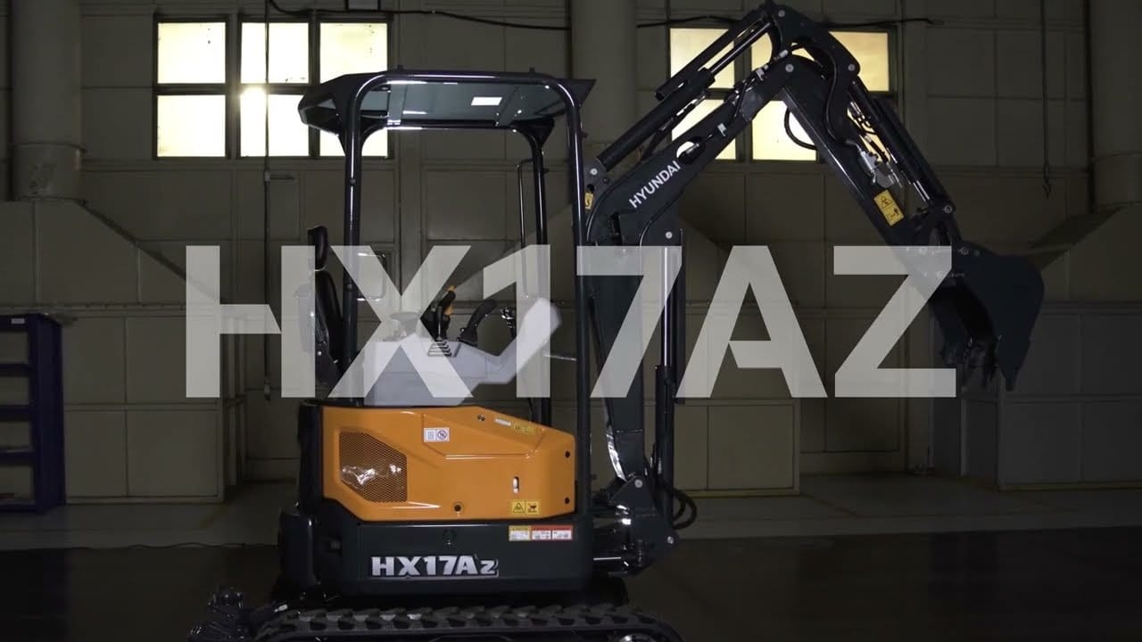 Conheça a Mini Escavadeira Hyundai HX17AZ: operação segura, precisa e mais eficiente