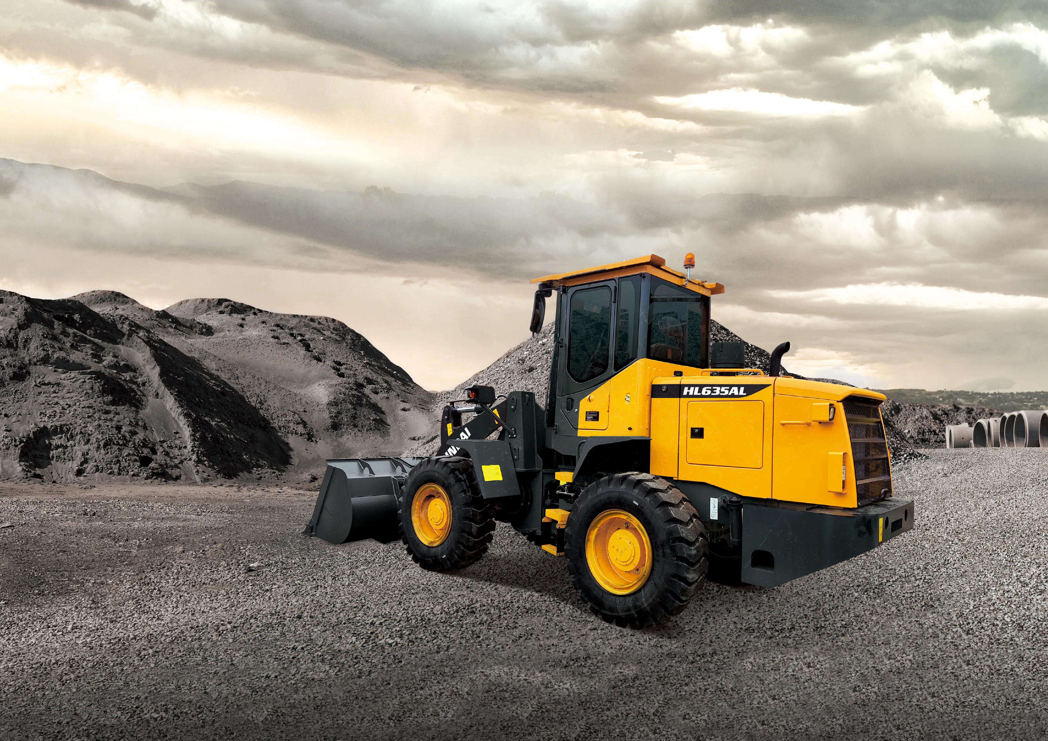 Descubra a Pá-Carregadeira HL635AL da Hyundai: Versatilidade e Confiabilidade!